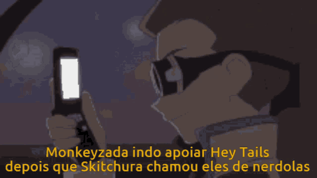 monkeyzada indo apoiar hey tails depois que skitchura chamou eles de nerolas