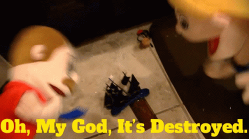 Sml Marvin GIF - Sml Marvin Oh My God Its Destroyed GIFs