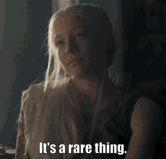 a woman says it 's a rare thing in a dark room