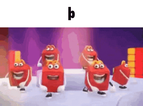 a group of mcdonald 's happy meal toys are dancing on a stage .