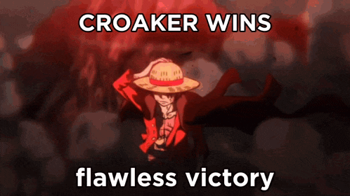 croaker wins flawless victory with a straw hat on