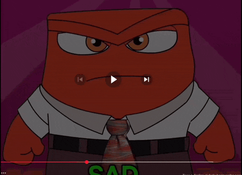 a cartoon character with an angry face and the words " i 'm anger and i 'm always "