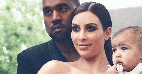 Kim Kardashian Kanye West GIF - Kim Kardashian Kanye West North GIFs
