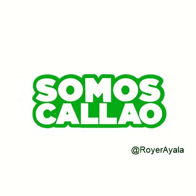 a green sticker that says somos callao