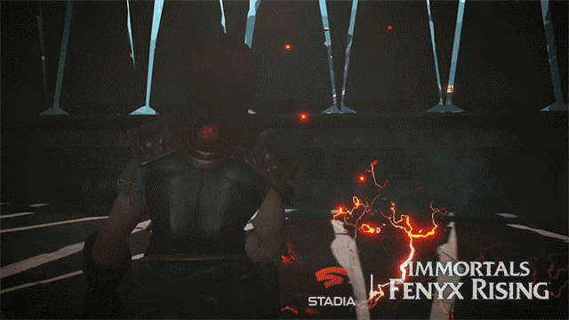a game called immortals fenyx rising is being played