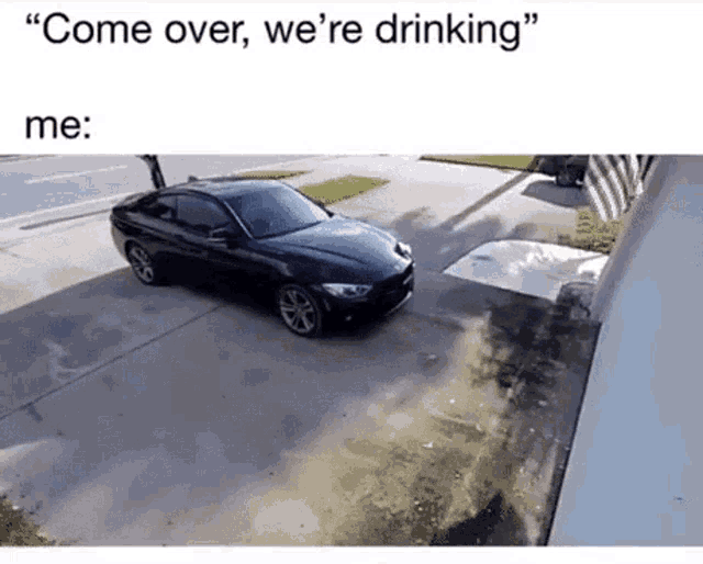 Come Over Were Drinking Car GIF - Come Over Were Drinking Car Crash GIFs