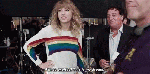 Taylor Swift Excited GIF - Taylor Swift Excited This Is My Dream GIFs