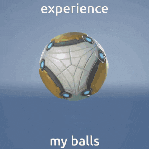 a picture of a globe with the words experience my balls below it