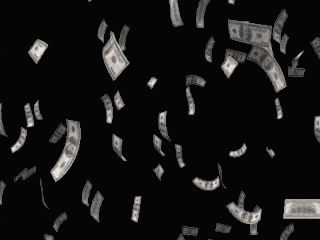 a bunch of money falling with the words winner gagnant in the background