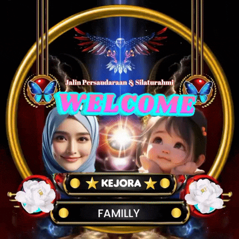 a picture of a woman and a child with the words welcome kejora family below them