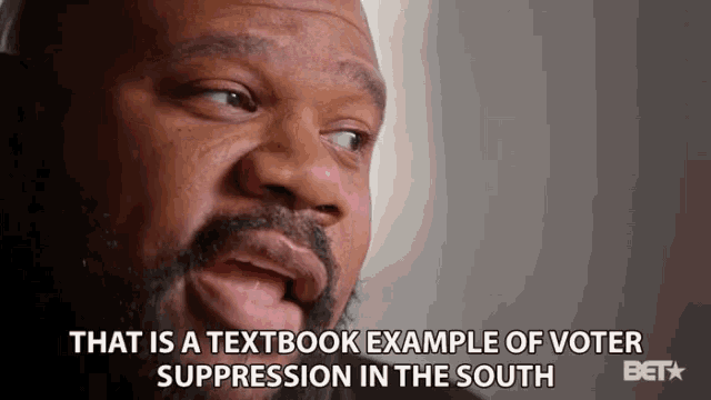 A Textbook Example Of Voter Suppression Voter Suppression In The South GIF - A Textbook Example Of Voter Suppression Voter Suppression In The South Voter Suppression GIFs
