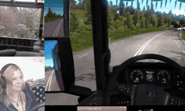 Trucker Girl Truckercassie GIF - Trucker Girl Truckercassie Euro Truck Simulator GIFs