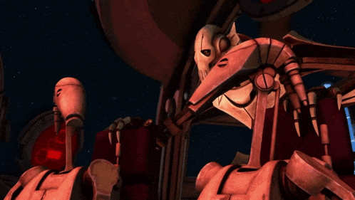 a cartoon drawing of a robot with a circle on its head