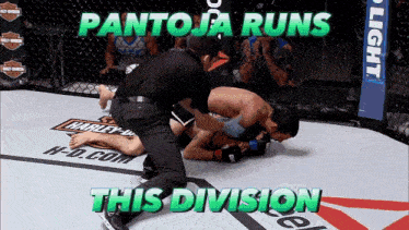 pantoja runs this division is displayed on the screen