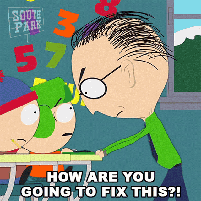 How Are You Going To Fix This Mr Mackey GIF - How Are You Going To Fix This Mr Mackey Kyle Broflovski GIFs