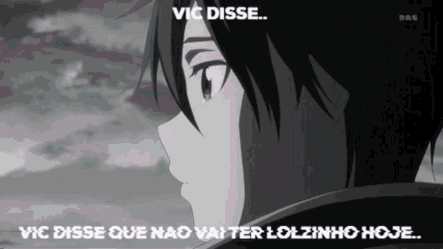 a black and white image of a person with the words vic disse on the top