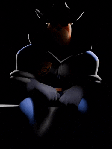 a cartoon character wearing sunglasses and a hat