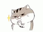 Ami Fat Cat Handsome GIF - Ami Fat Cat Handsome Line Stickers GIFs