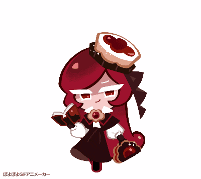 a cartoon drawing of a girl with red hair holding a book