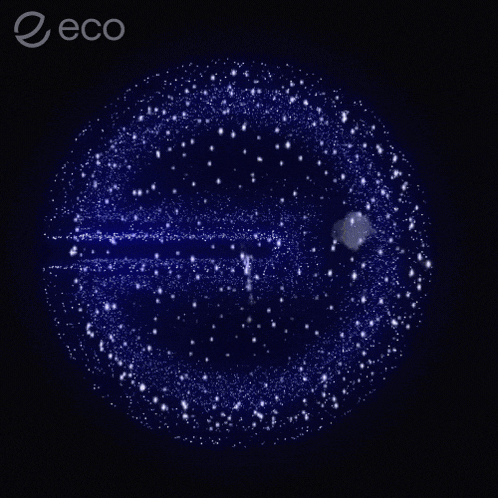 a blue circle with the word eco on the bottom