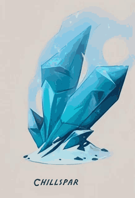 a drawing of a crystal that says chillspar