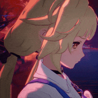 a close up of a cartoon character with blonde hair