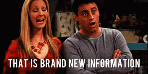Friends That Is Brand New Information GIF - Friends That Is Brand New Information Shocked GIFs