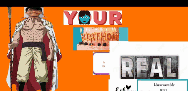 a man in a white cape is standing in front of a birthday cake with candles on it