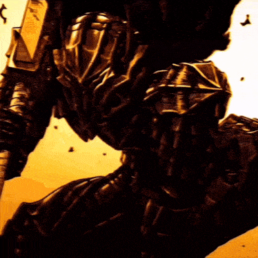 a close up of a person 's face with the word ronin visible