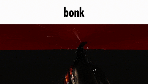 a computer generated image with the word bonk on it