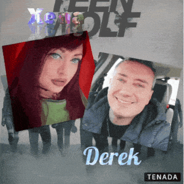 a picture of a man and a woman with the name derek
