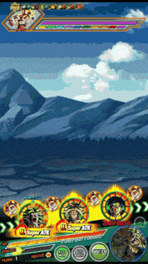 a screenshot of a game with a super atk on the screen