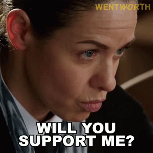 Will You Support Me Vera Bennett GIF - Will You Support Me Vera Bennett Wentworth GIFs