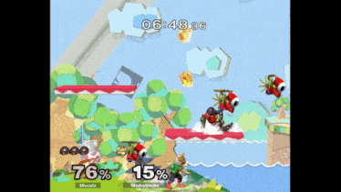 a video game with a time of 06:48:36 on it