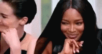 Laffin With Yur Gurlz GIF - Models Laughing Friends GIFs