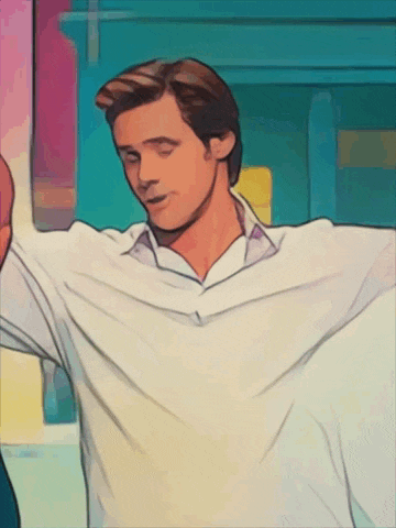 a man in a white shirt with his arms outstretched and his eyes closed