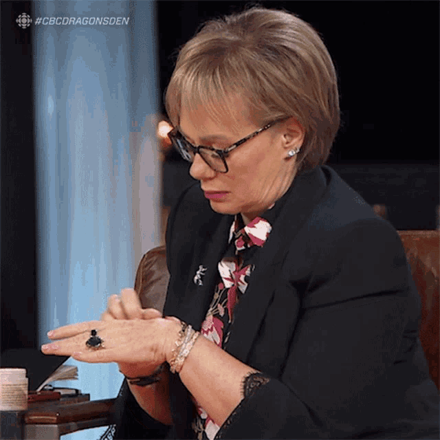 Testing Out The Product Arlene Dickinson GIF - Testing Out The Product Arlene Dickinson Dragons Den GIFs