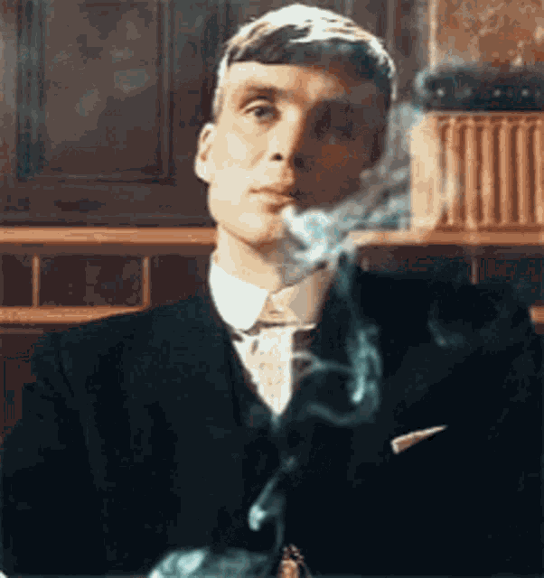 Thomas Shelby Smoking GIF - Thomas Shelby Smoking Cigarette GIFs