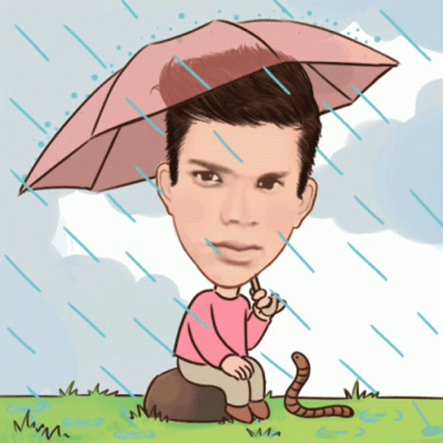 Santosh Dawar Umbrella GIF - Santosh Dawar Umbrella Rain GIFs