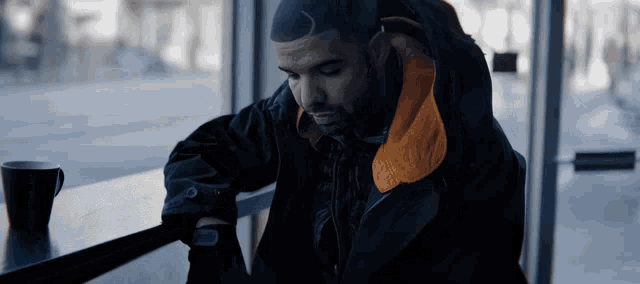Drake Looking Through Window GIF - Drake Looking Through Window Sad GIFs