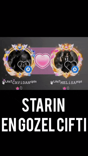 a screenshot of a video game with the words " starin en gozel cift "
