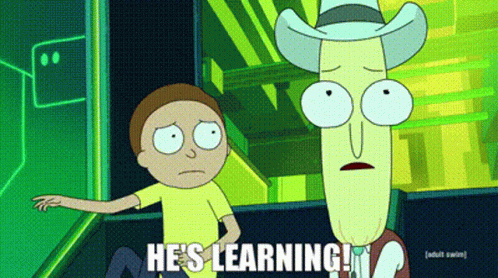 Learning Rick GIF - Learning Rick And GIFs