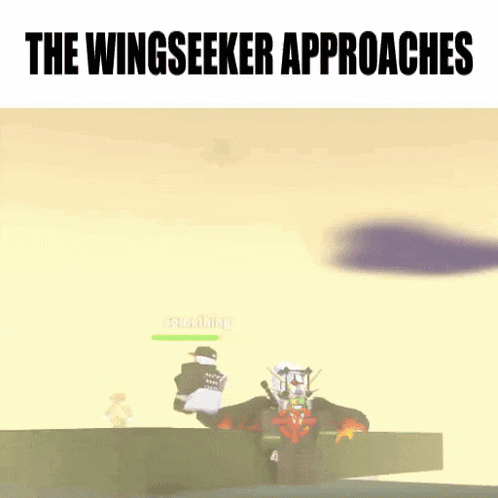 a picture of a wingseeker approaching something in a game