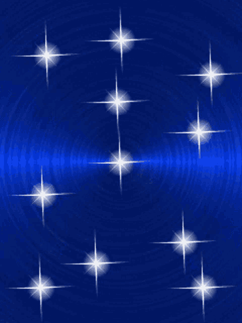 a blue background with white stars and a watermark that says ' princess '