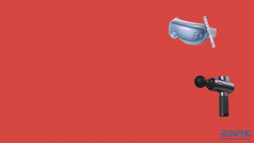 a poster for world health day with a pair of goggles and a massager