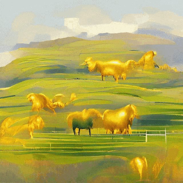 Golden Pastures Virtualdream GIF - Golden Pastures Virtualdream Art GIFs