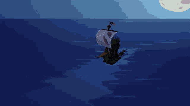 a cartoon of a ship in the ocean with the words a secret waiting to be discovered below it