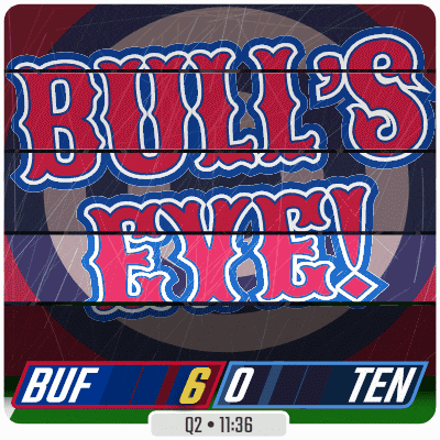 a scoreboard for a game between the bulls and the buf team