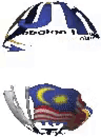 a logo for a company with a flag on it