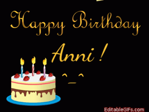 Anni Happy Birthday Anni GIF - Anni Happy Birthday Anni GIFs
